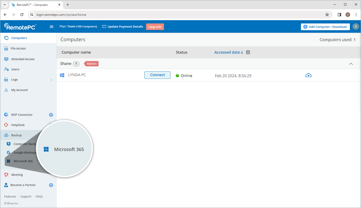 Microsoft 365 Backup