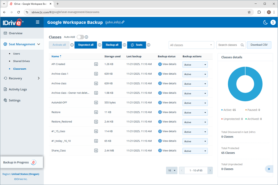 Google Workspace Backup