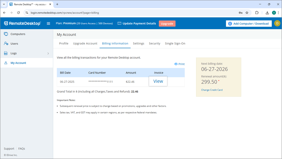 Remote Desktop