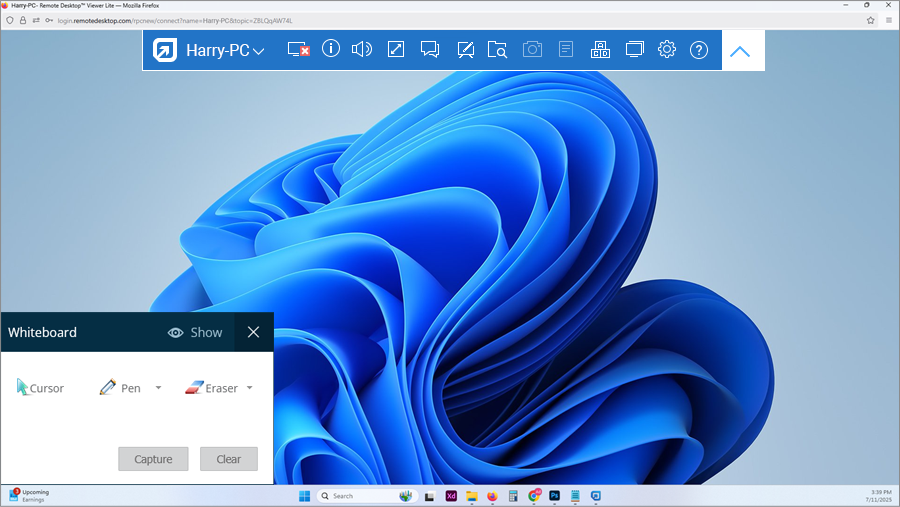 Remote Desktop Whiteboard